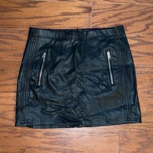 Express Faux leather mini skirt
